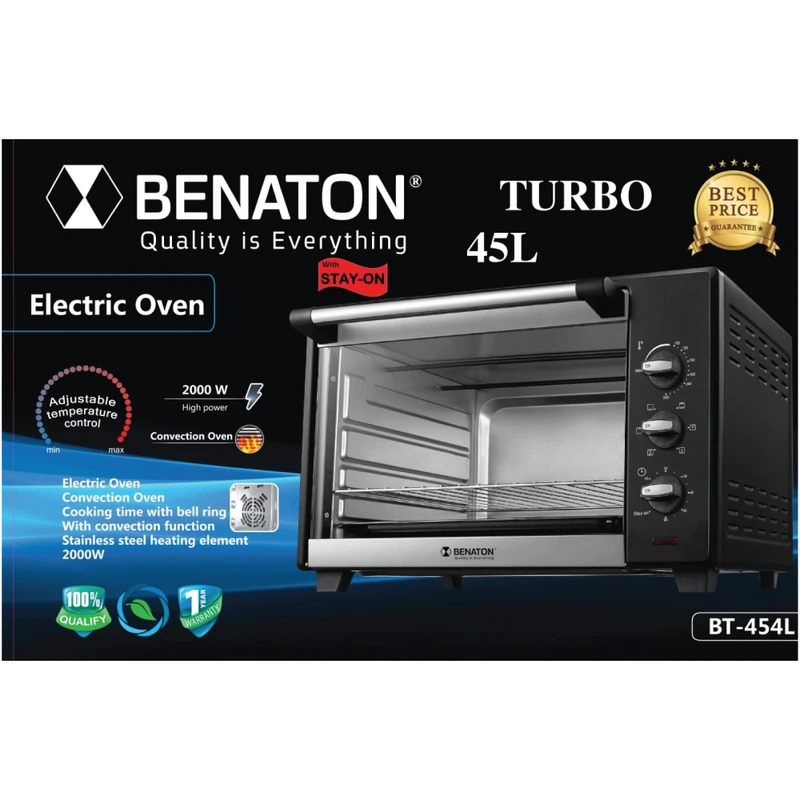 טוסטר אובן 45 ליטר מבית BT-454L Benaton – תמונה 2
