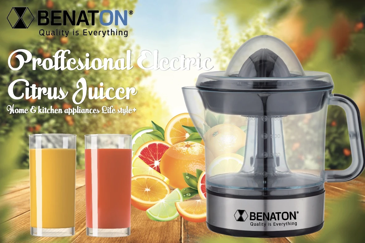 מסחטת מיץ חשמלית דגם Luxury שקופה BT-622A BENATON – תמונה 3