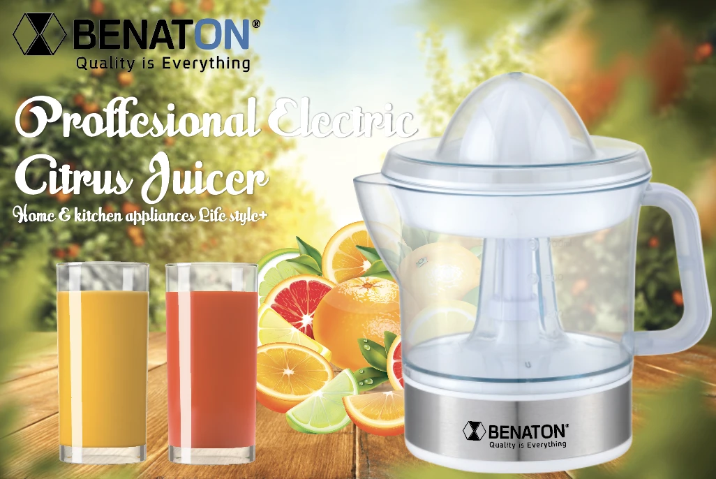 מסחטת מיץ חשמלית דגם Luxury שקופה BT-622A BENATON – תמונה 4