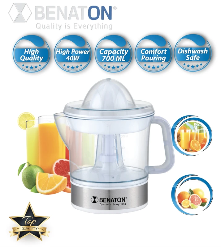 מסחטת מיץ חשמלית דגם Luxury שקופה BT-622A BENATON