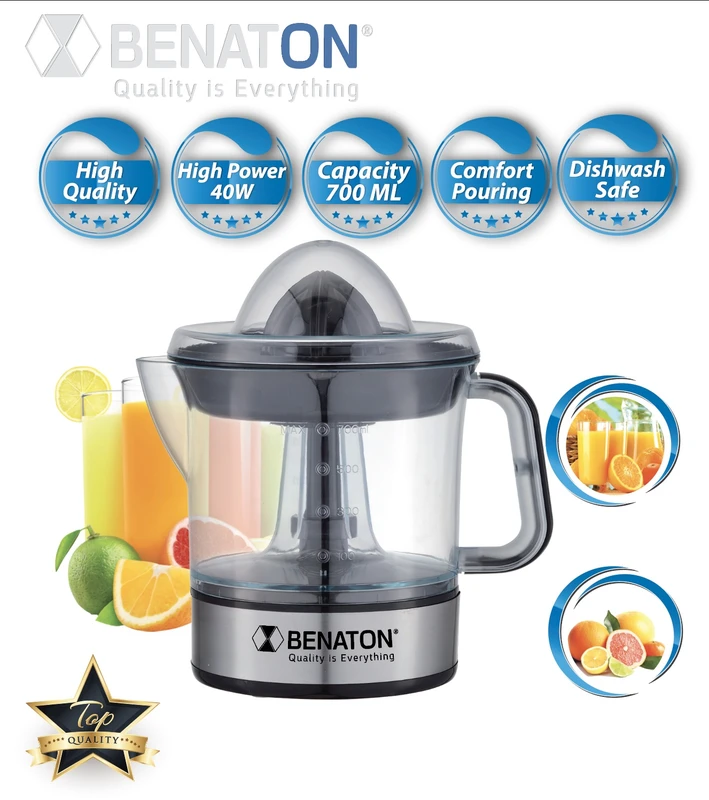 מסחטת מיץ חשמלית דגם Luxury שקופה BT-622A BENATON – תמונה 2