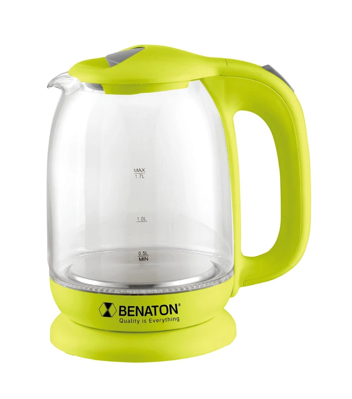 קומקום זכוכית 1.7 ליטר עוצמתי מבית BT-8025 BENATON – תמונה 4