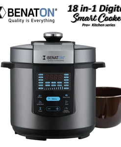 סיר בישול חכם SMART COOKER בלחץ 18ב-1 המתקדם בעולם הבישול והאפיה BT-5086 מבית BENATON