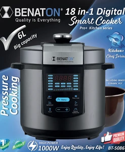 Alternative view of סיר בישול חכם SMART COOKER בלחץ 18ב-1 המתקדם בעולם הבישול והאפיה BT-5086 מבית BENATON