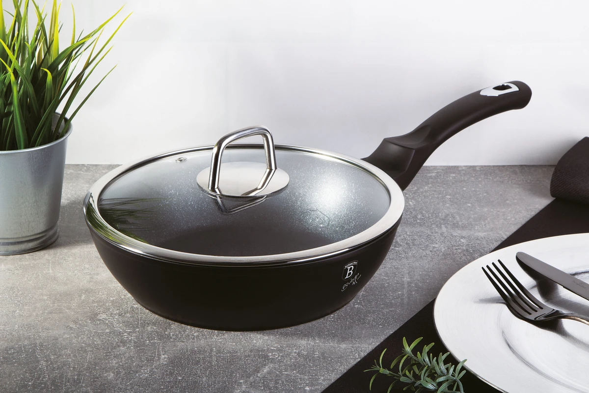 מחבת איכותית עמוקה BH-1853 Black silver
