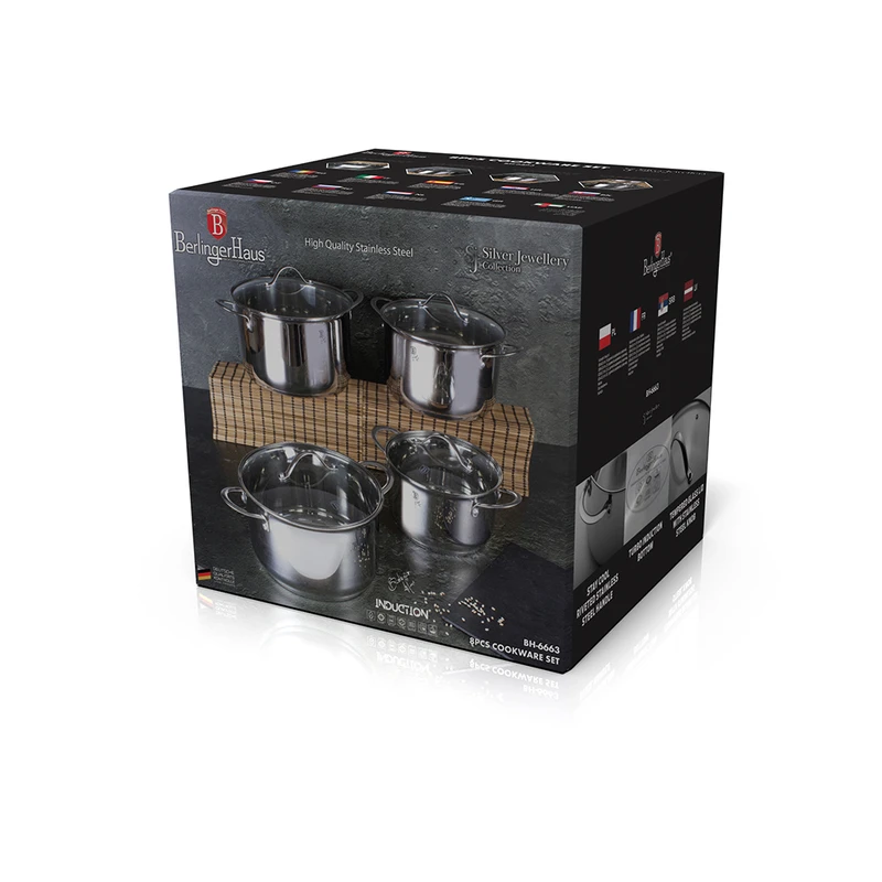 סט 4 סירים איכותיים BH-6663 Silver – תמונה 2
