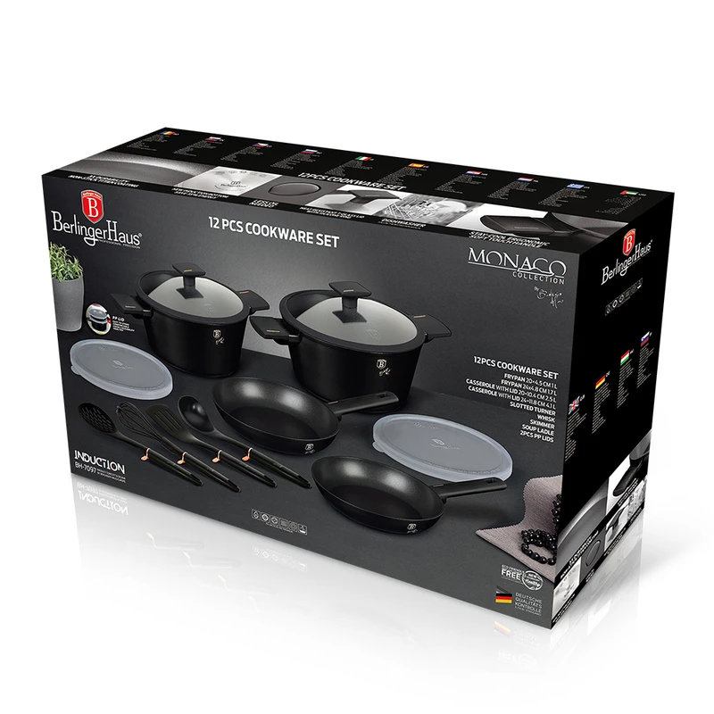 סט 8 כלי בישול איכותיים BH-7097 Monaco – תמונה 3