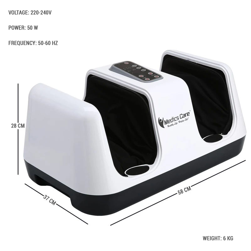 מכשיר עיסוי לרגליים מתקדם Relax Master + חימום InfraRed וכריות אוויר MC-8012A מבית Medics-Care – תמונה 2