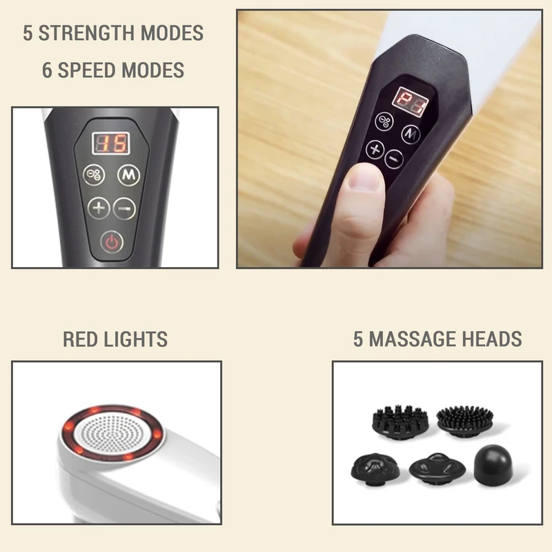 מכשיר עיסוי ידני נטען MC-620 מבית Medics Care – תמונה 2