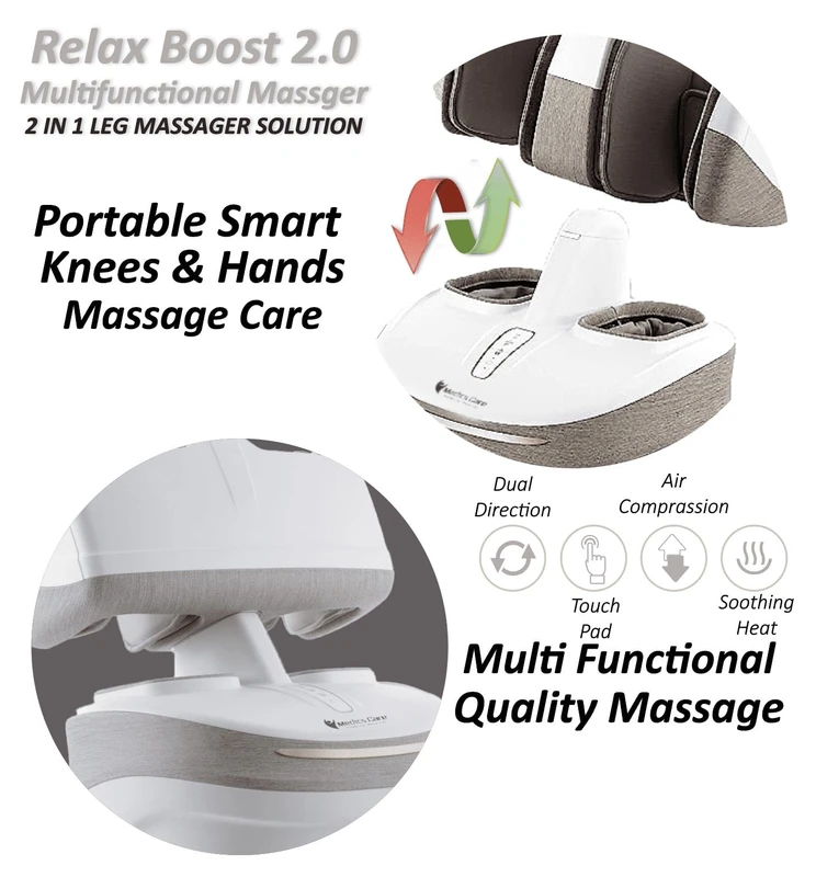 מכשיר עיסוי האלחוטי המתקדם בעולם RELAX BOOST 2.0 - היחידי שמתפרק ל-2 יחידות עצמאיות מבית Medics Care – תמונה 2