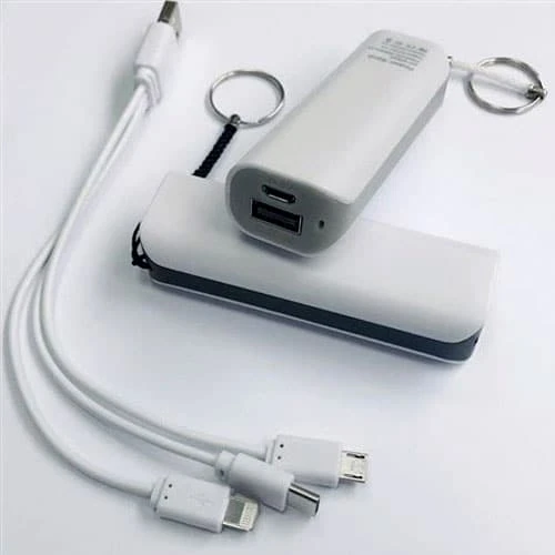 מטען נייד power bank 2600 אפור לבן NY42600 – תמונה 2
