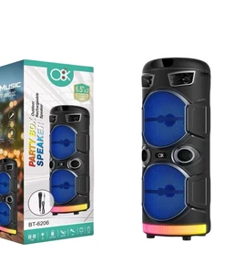 רמקול קריוקי Bluetooth עוצמתי אינץ’ BT-6206 ''6.5X2