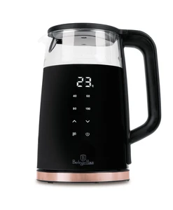 קומקום זכוכית חשמלי 1.7 ליטר Berlinger Haus Black Rose BH9477