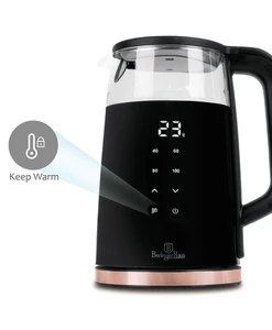 Alternative view of קומקום זכוכית חשמלי 1.7 ליטר Berlinger Haus Black Rose BH9477