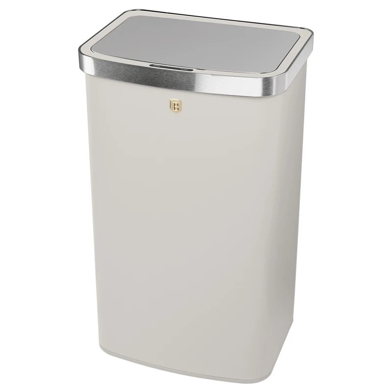 פח חכם מעוצב 60 ליטר קרם זהב Berlinger Haus BH9793 – תמונה 2