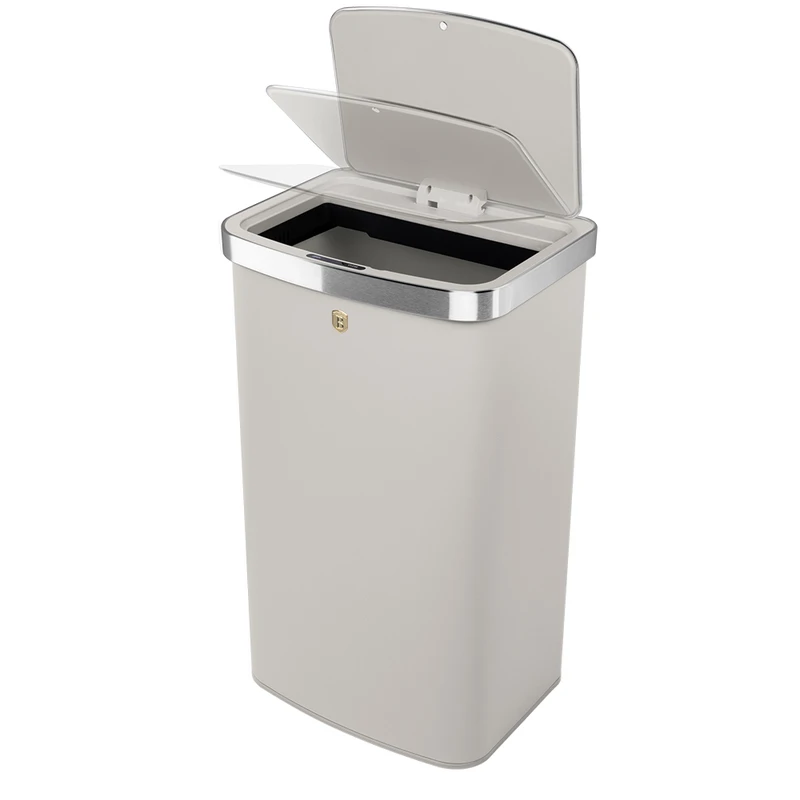 פח חכם מעוצב 60 ליטר קרם זהב Berlinger Haus BH9793 – תמונה 3