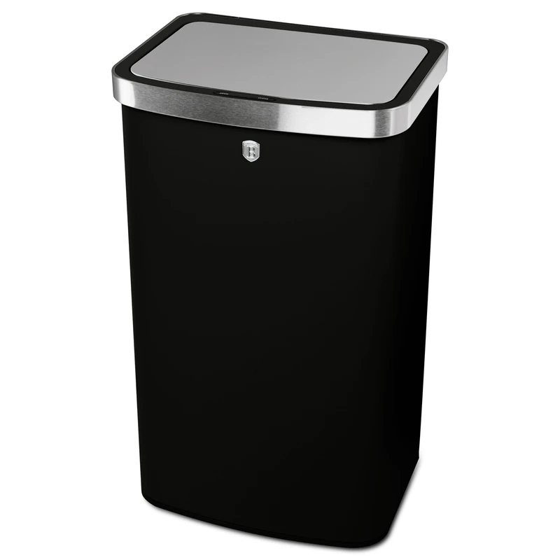 פח חכם מעוצב 60 ליטר שחור Berlinger Haus BH9795 – תמונה 2