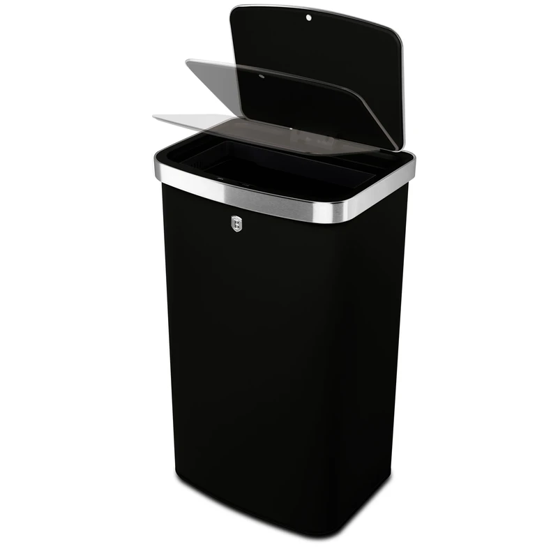 פח חכם מעוצב 60 ליטר שחור Berlinger Haus BH9795 – תמונה 3