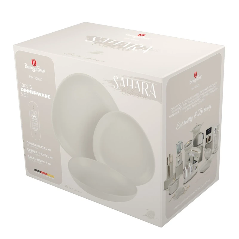 סט כלי אוכל 18 חלקים מקרמיקה BH10020 Berlinger Haus Stoneware – תמונה 4