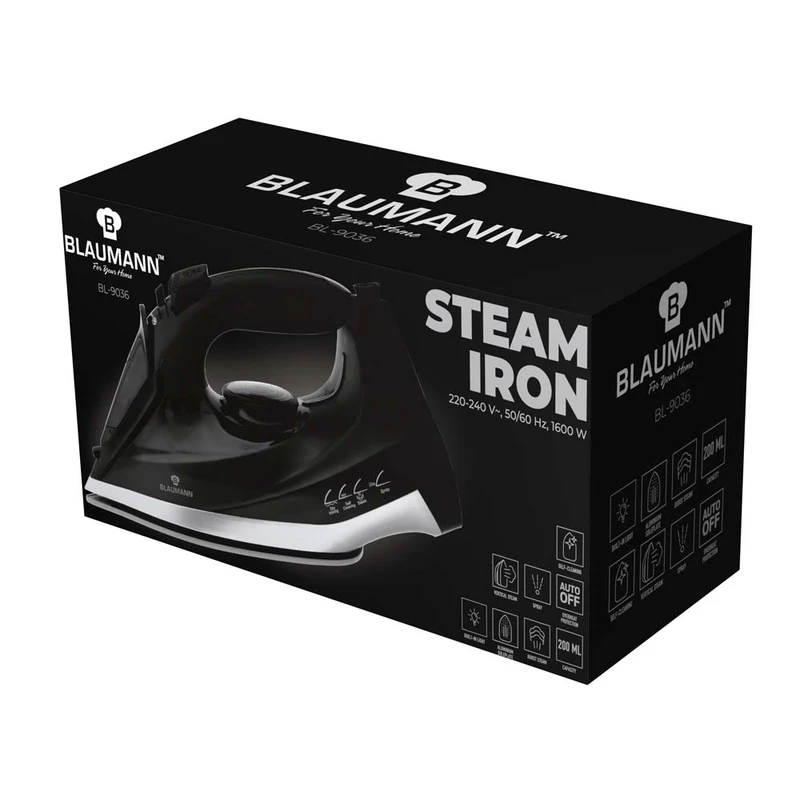מגהץ קיטור BL9036 1600W Blaumann – תמונה 2