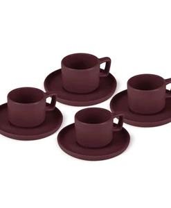 סט כוסות אספרסו וצלוחיות 8 חלקים BH10017 Berlinger haus Stoneware
