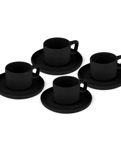 סט כוסות אספרסו וצלוחיות 8 חלקים BH10019A Berlinger haus Stoneware
