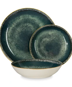 סט כלי אוכל 18 חלקים פורצלן BH10300 Berlinger haus Green