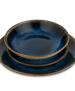 Alternative view of סט כלי אוכל 18 חלקים פורצלן BH10301 Berlinger haus Blue