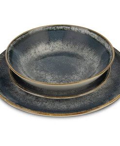Alternative view of סט כלי אוכל 18 חלקים פורצלן BH10302 Berlinger haus Grey