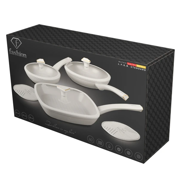 סט מחבתות עם מכסים Fashion Tv Berlinger haus FTV-0086 – תמונה 2