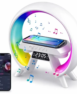 רמקול Bluetooth עם תאורת אווירה וטעינה אלחוטית NY-G6A
